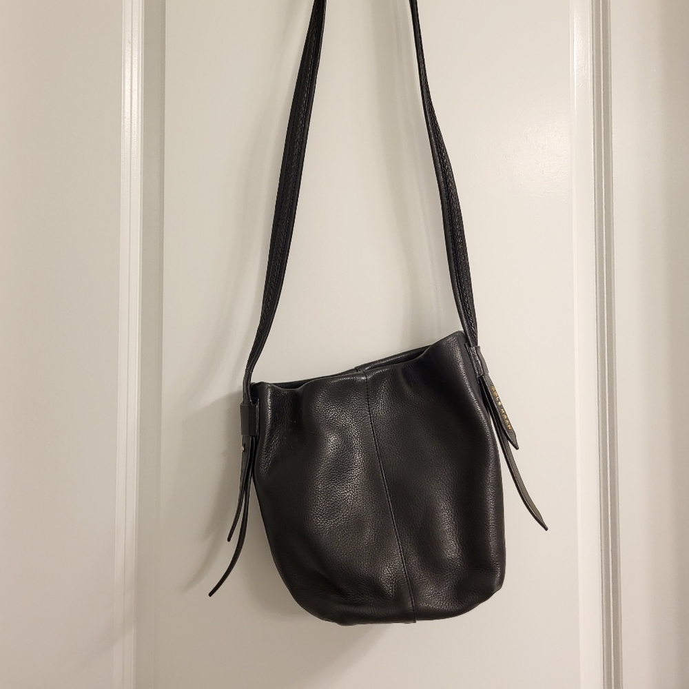 Cole Haan Black Leather Bucket   Bag